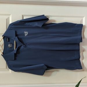 Ahead Men's Blue Short Sleeve Polo Shirt Size Medium Interlachen Country Club